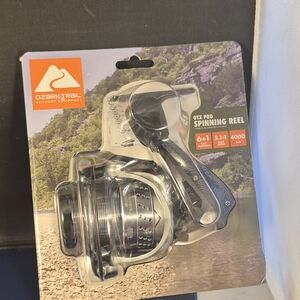 Ozark Trail Black and Silver OTX Pro Spinning Reel
